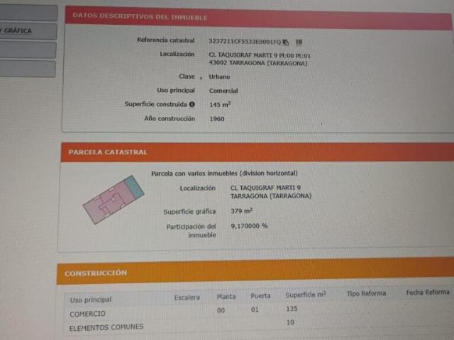 Local Comercial en venta en Nou Eixample Nord, Tarragona