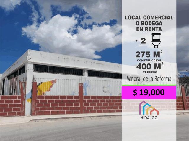 Local Comercial en renta en Mineral De La Reforma, Hidalgo