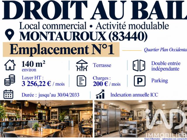 Local Commercial vente à ZA Vincent, Montauroux