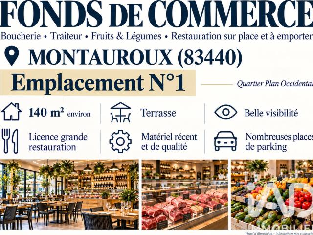 Local Commercial vente à Montauroux, Var