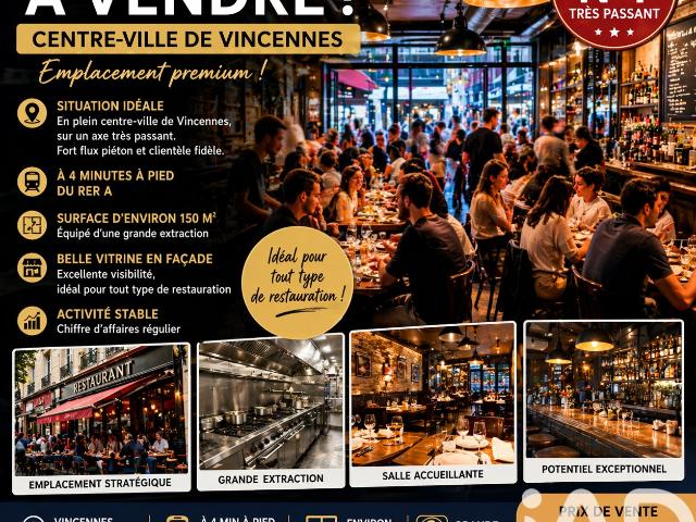 Local Commercial vente à Nogent-sur-Marne, Vincennes