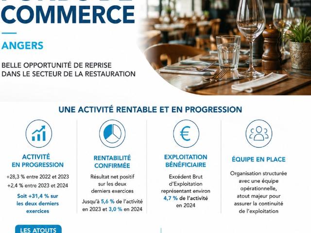 Local Commercial vente à Angers
