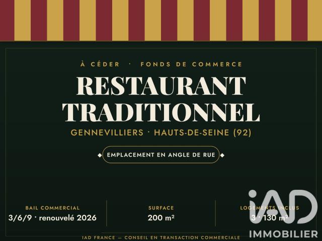 Local Commercial vente à Nanterre, Gennevilliers