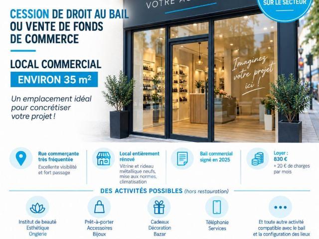 Local Commercial vente à Vaires-sur-Marne, Seine-et-Marne