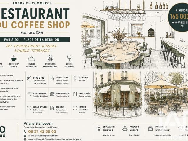 Local Commercial vente à Paris, Île-de-France