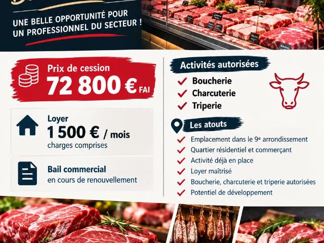 Local Commercial vente à Paris 9e Arrondissement, Paris