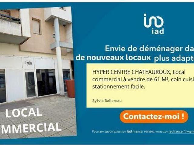 Local Commercial vente à Châteauroux
