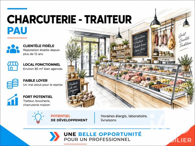 Local Commercial vente à Lotissement Clos Louis Basile, Pau