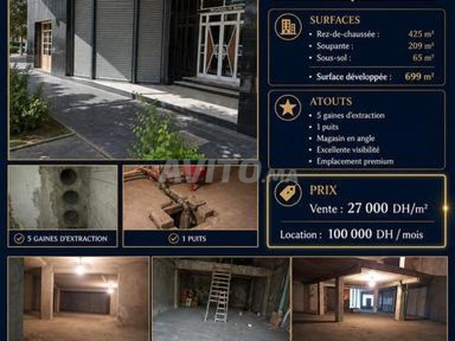 Local commercial location à Anfa, Gharb-Chrarda-Beni Hssen