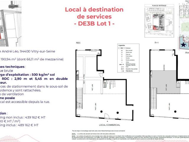 Local Commercial vente à Vitry Sud - Ardoines, Vitry-sur-Seine