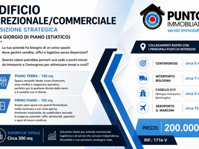 Locale Commerciale in vendita a Unione Reno Galliera, San Giorgio Di Piano