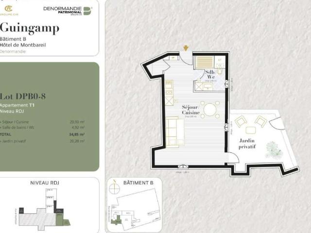 Appartement location à Montbareil, Guingamp