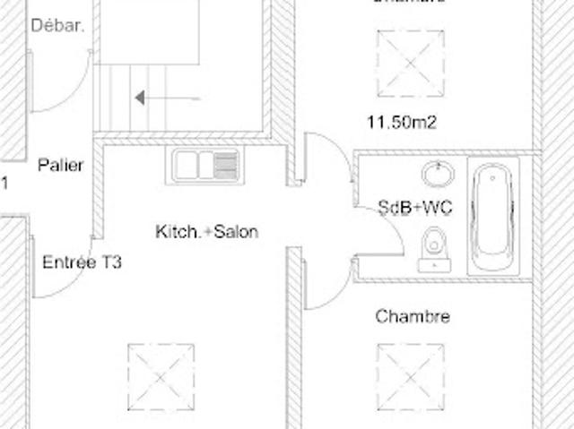 Appartement location à La Gare, Beaurepaire