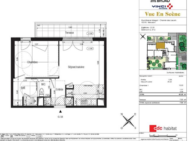 Appartement location à La Côte de la Verrerie, Meudon