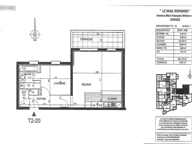 Appartement location à Rennes, Bourg l'Évesque - La Touche - Moulin du Comte
