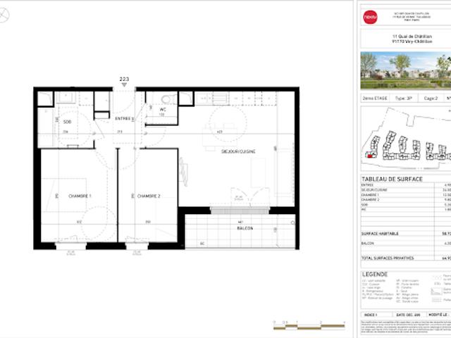 Appartement location à Quartier Châtillon, Viry-Châtillon