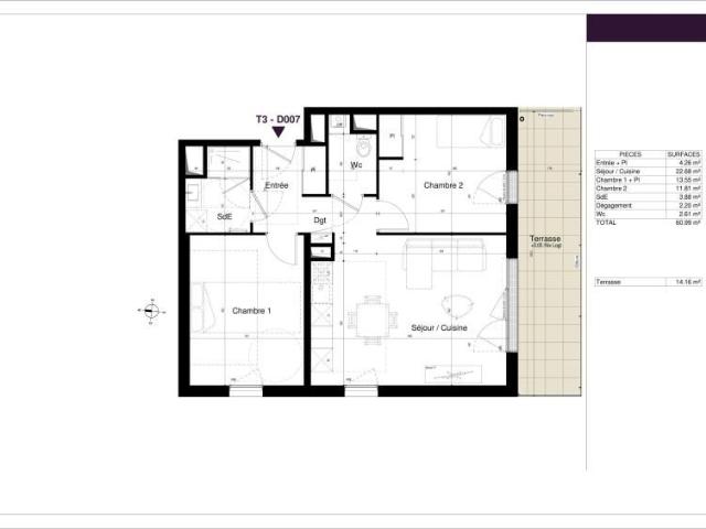 Appartement location à Le Bourg, Saran