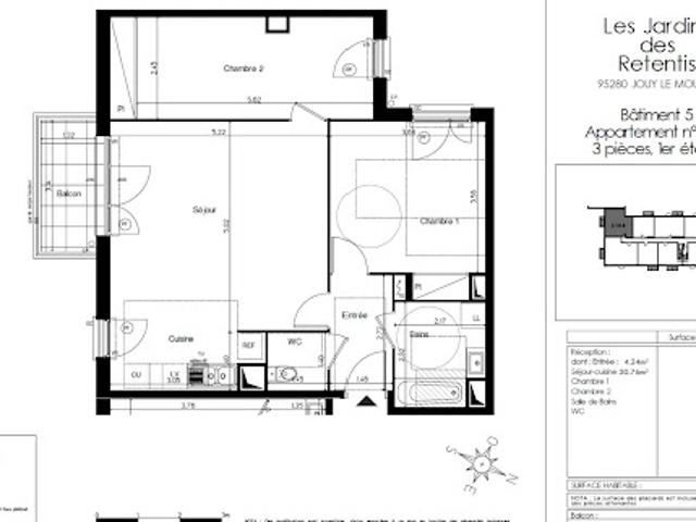 Appartement location à Pontoise, Jouy-le-moutier