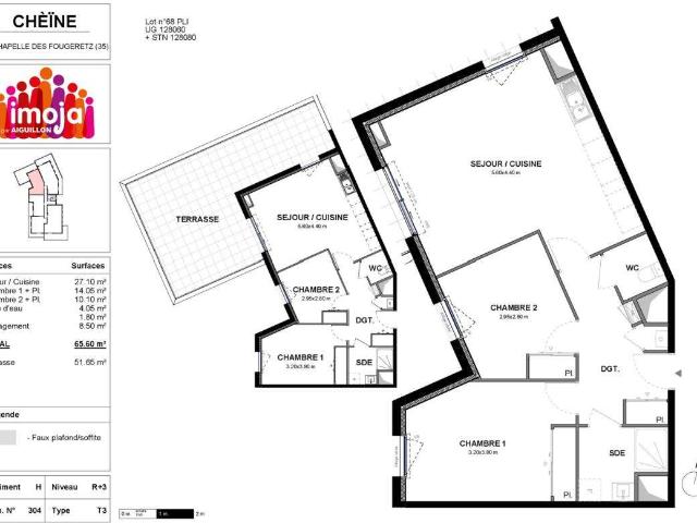 Appartement location à La Chapelle-des-Fougeretz, Ille-et-Vilaine