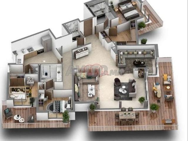 Appartement location à Anfa, Gharb-Chrarda-Beni Hssen