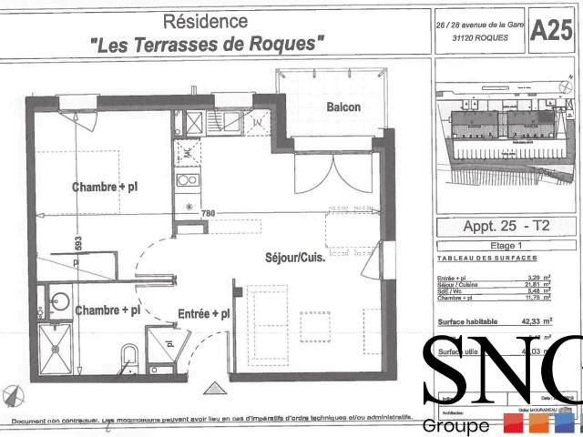 Appartement location à Muret, Roques