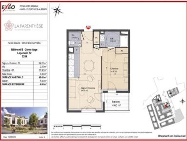 Appartement location à Chartres, Barjouville