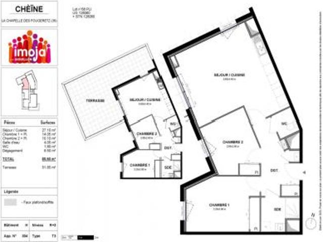 Appartement location à La Viennais, La Chapelle-des-Fougeretz