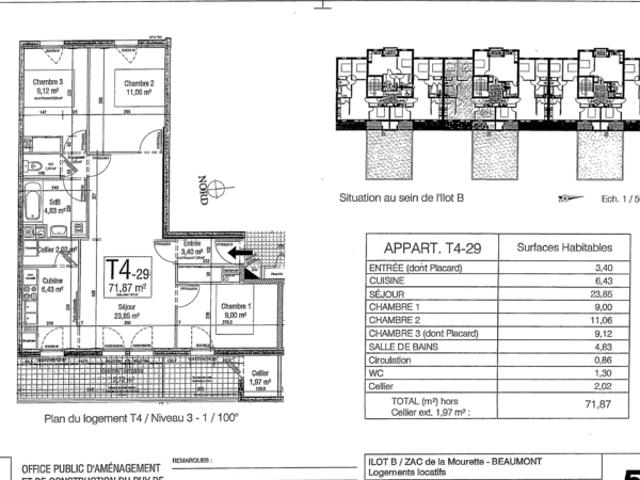 Appartement location à La Mourette, Beaumont