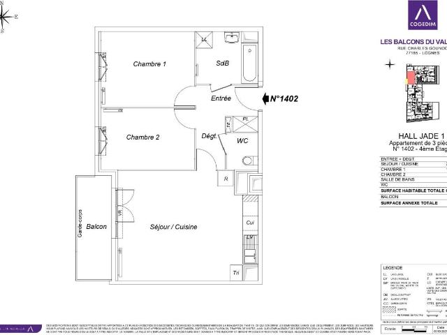 Appartement location à Torcy, Lognes