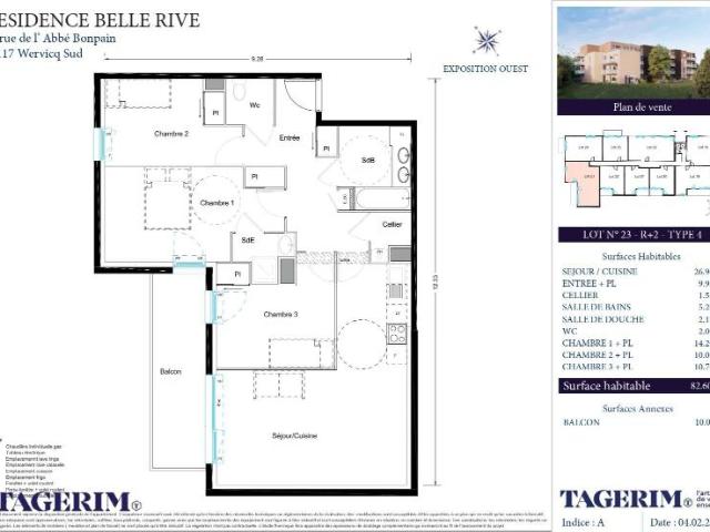 Appartement location à Lille, Wervicq-sud
