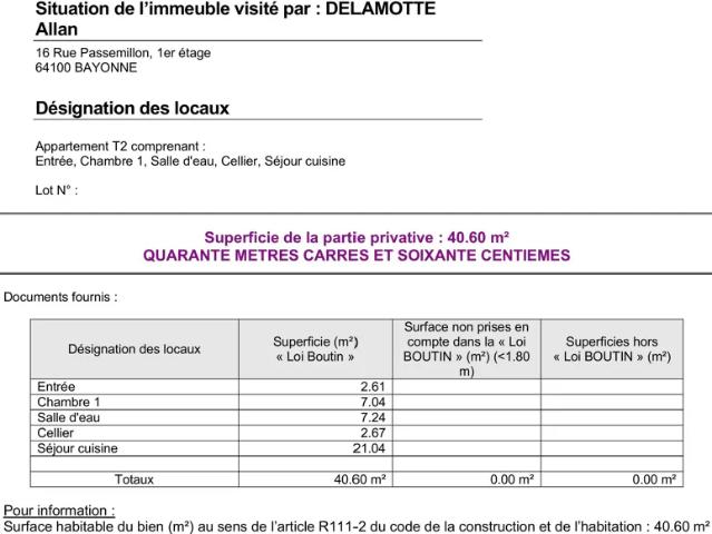 Appartement location à Bayonne