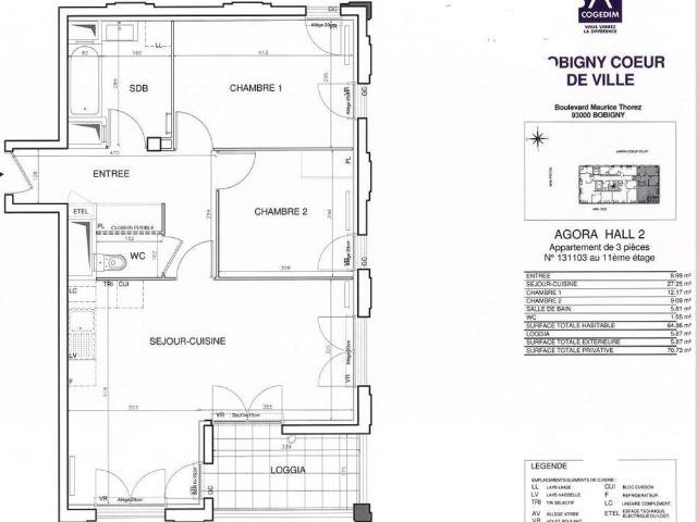Appartement location à Bobigny, Cité du Chemin Vert