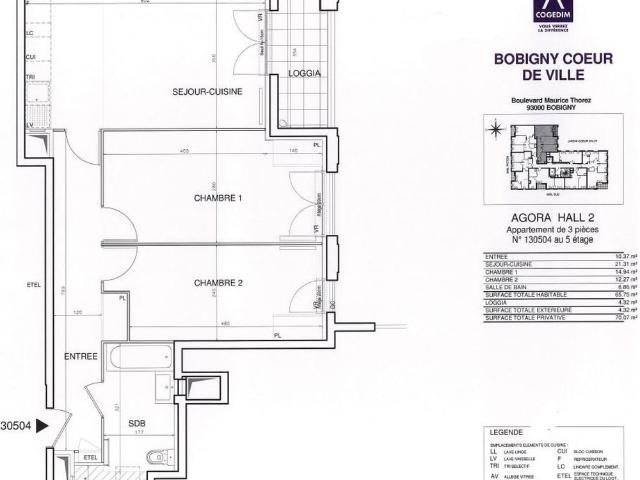 Appartement location à Bobigny, Cité du Chemin Vert