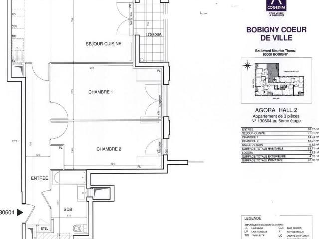 Appartement location à Bobigny, Cité du Chemin Vert