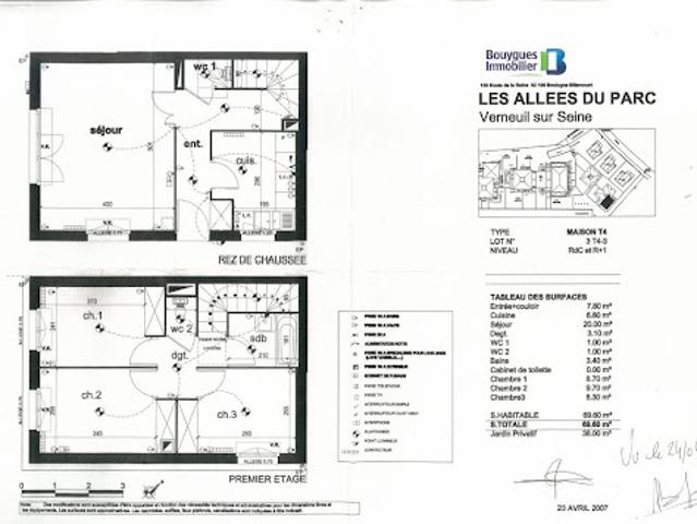Duplex location à Saint-Germain-en-Laye, Verneuil-sur-seine