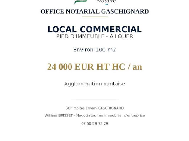 Local Commercial location à Nantes, Vertou