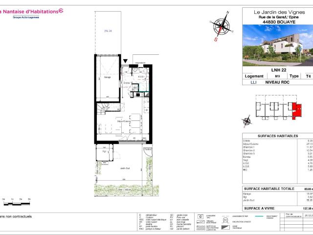 Maison location à Le Bois de la Noë, Bouaye