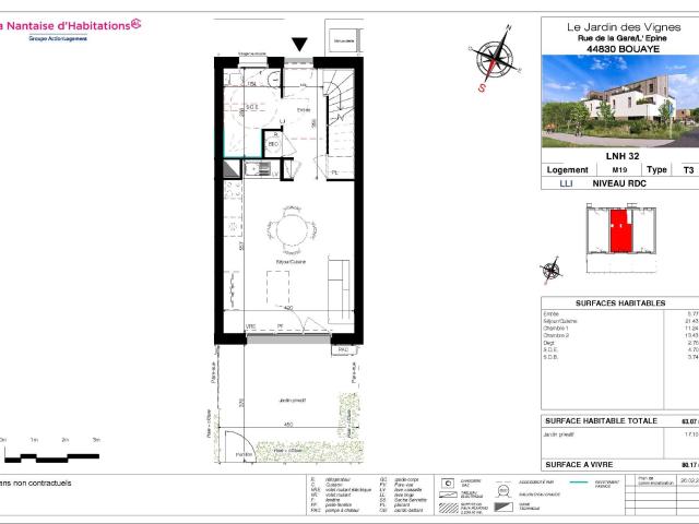 Maison location à Le Bois de la Noë, Bouaye