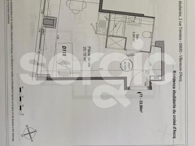 Appartement location à Lille, Villeneuve-d'ascq