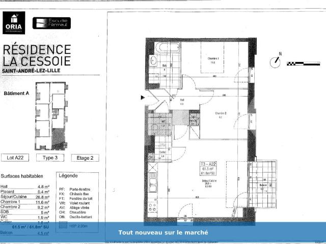 Appartement location à Lille, Saint-andré-lez-lille