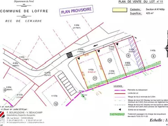 Terrain vente à Douai, Loffre