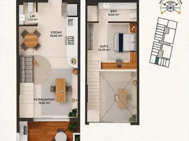 Loft venda em Região Geográfica Imediata de Florianópolis, Palhoça