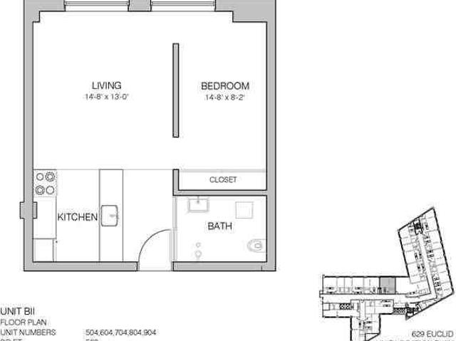 Apartment for rent in Cleveland, Ohio