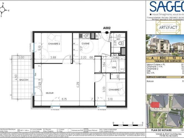 Appartement location à Centre-ville, Grésy-sur-Aix