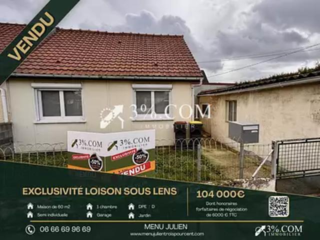 Maison vente à Lens, Loison-sous-lens
