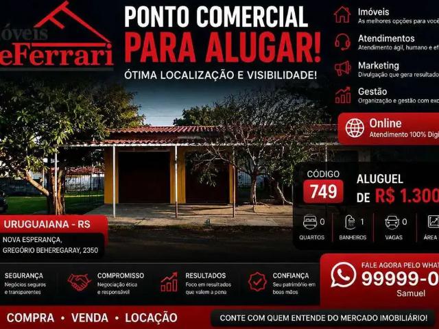 Ponto Comercial aluguel em Região Geográfica Imediata de Uruguaiana, Uruguaiana