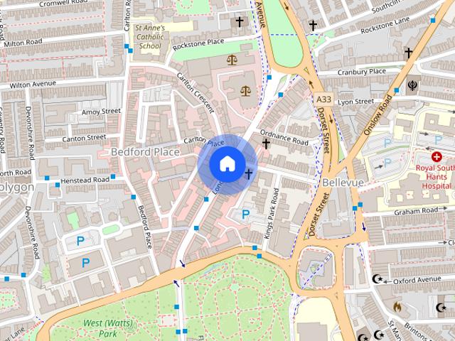 Apartment for rent in The Polygon, City Of Southampton