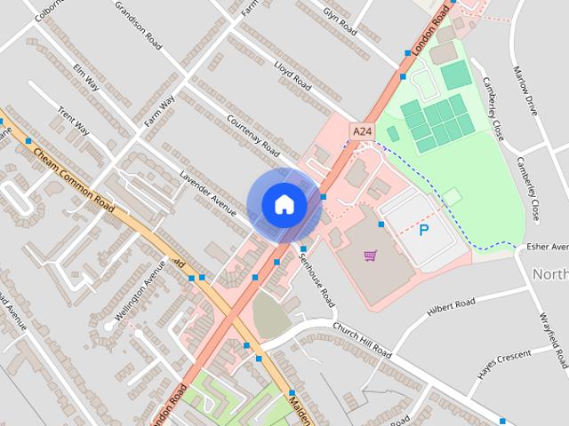 Apartment for rent in Worcester Park, Greater London