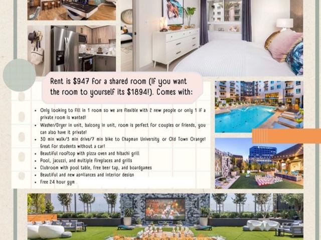 Room for rent in Orange, California