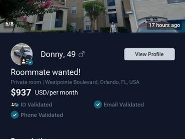 Room for rent in Orlando, Florida